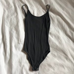 Urban Outfitters Tops - Urban Grey Ribbed Bodysuit Urban Outfitters Tops - Urban Grey Ribbed Bodysuit